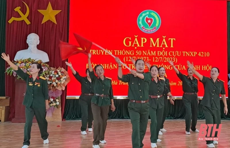 Đội 4210 huyện Hà Trung gặp mặt truyền thống kỷ niệm 50 năm thành lập