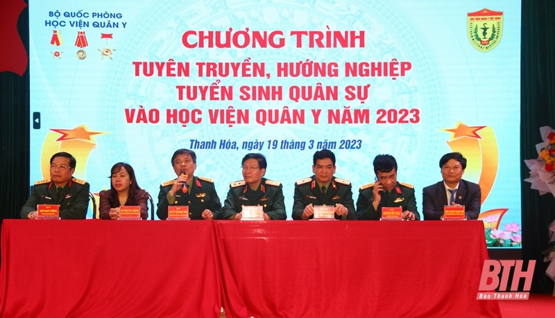 Chương trình tuyển sinh, hướng nghiệp tuyển sinh quân sự vào Học viện Quân y năm 2023