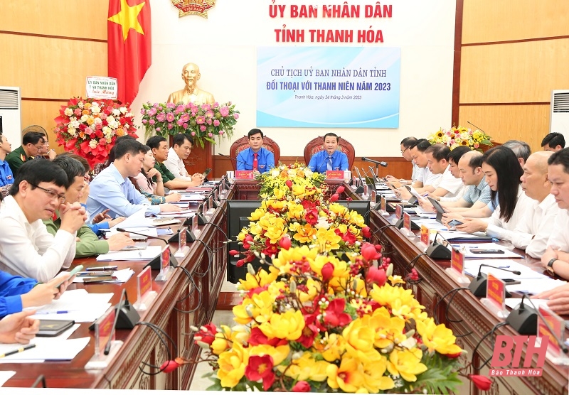 Chủ tịch UBND tỉnh đối thoại với thanh niên năm 2023: Xây dựng tổ chức Đoàn, Hội vững mạnh; thúc đẩy khát vọng cống hiến và tinh thần sáng tạo, khởi nghiệp của thanh niên Thanh Hóa