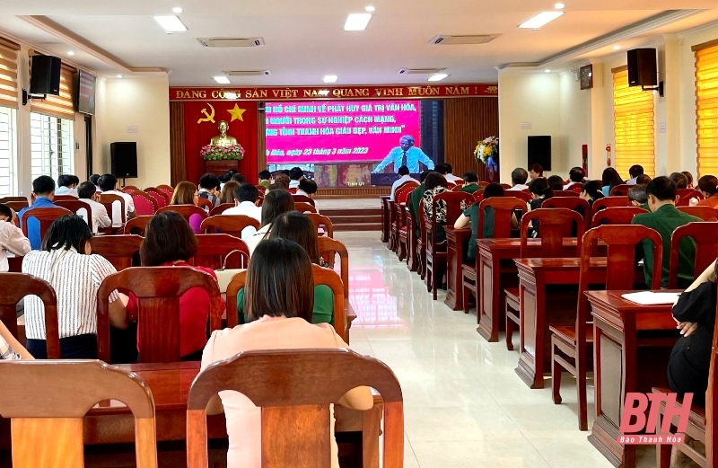 Thanh Hóa tổ chức học tập, quán triệt và triển khai thực hiện chuyên đề năm 2023: Học tập và làm theo tư tưởng, đạo đức, phong cách Hồ Chí Minh