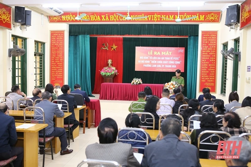 Ra mắt mô hình “Tổ liên gia an toàn về phòng cháy, chữa cháy” và “Điểm chữa cháy công cộng”