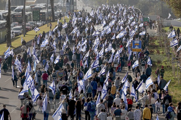 Israel: Biểu tình chống chính phủ cải cách tư pháp