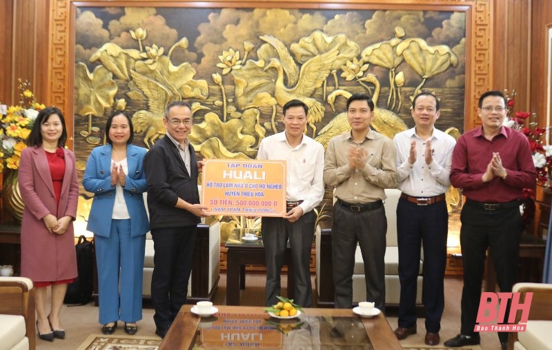 Tập đoàn HuaLi hỗ trợ xây nhà ở cho 10 hộ nghèo tại huyện Thiệu Hoá
