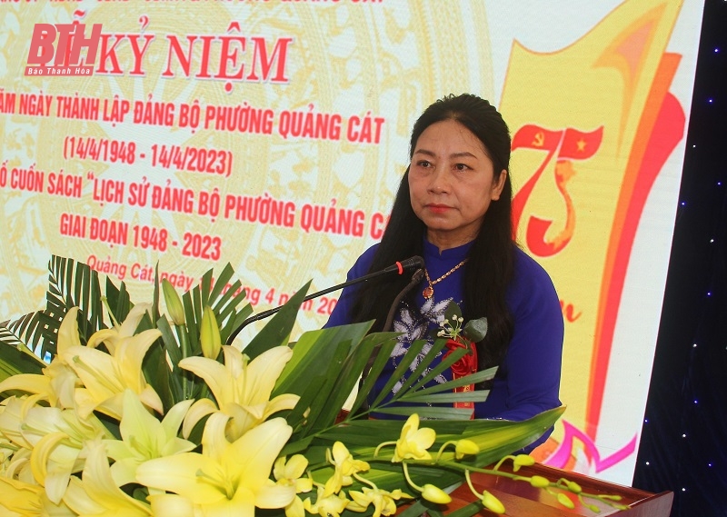 Đảng bộ phường Quảng Cát kỷ niệm 75 năm ngày thành lập