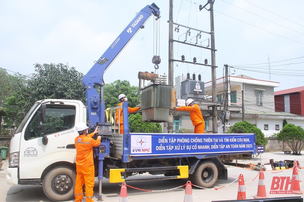 PC Thanh Hóa diễn tập phòng, chống thiên tai, tìm kiếm cứu nạn năm 2023