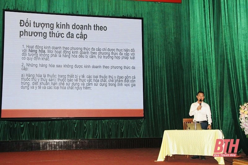 Tuyên truyền nhận biết các dấu hiệu bán hàng đa cấp bất chính trên địa bàn huyện Như Thanh