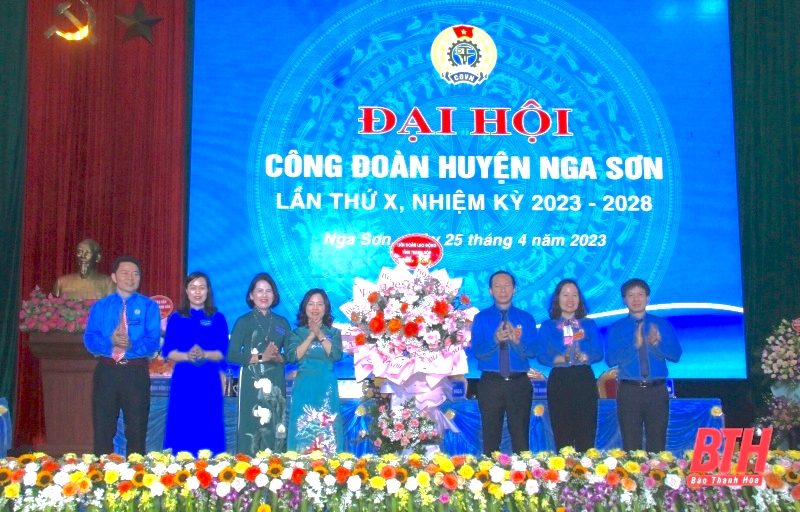 Đại hội điểm Công đoàn huyện Nga Sơn