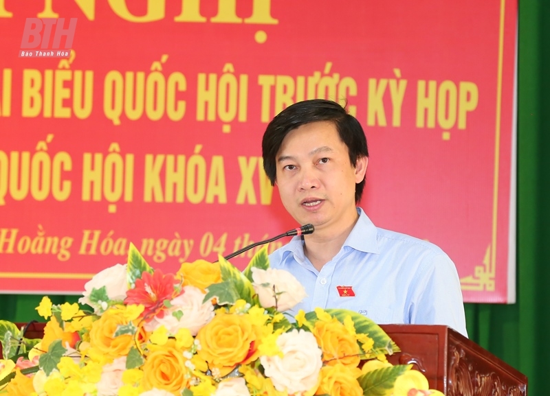 Đại biểu thuộc Đoàn ĐBQH tỉnh Thanh Hoá tiếp xúc cử tri huyện Hoằng Hóa