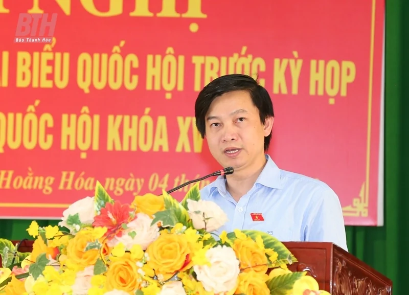 Đại biểu thuộc Đoàn ĐBQH tỉnh Thanh Hoá tiếp xúc cử tri huyện Hoằng Hóa