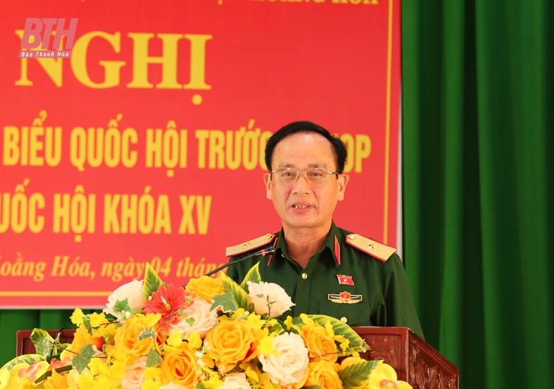 Đại biểu thuộc Đoàn ĐBQH tỉnh Thanh Hoá tiếp xúc cử tri huyện Hoằng Hóa