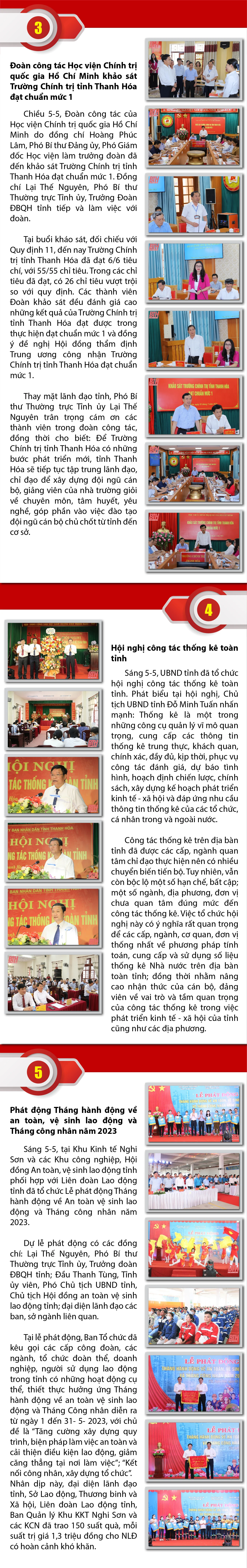 [Infographics] - Những sự kiện nổi bật trong tuần