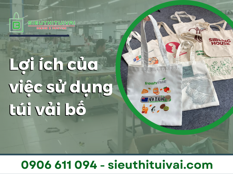 Sieuthituivai.com - Xưởng sản xuất và in ấn túi vải bố giá rẻ