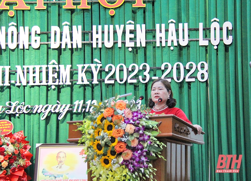 Đại hội Đại biểu Hội Nông dân huyện Hậu Lộc lần thứ XII, nhiệm kỳ 2023-2028