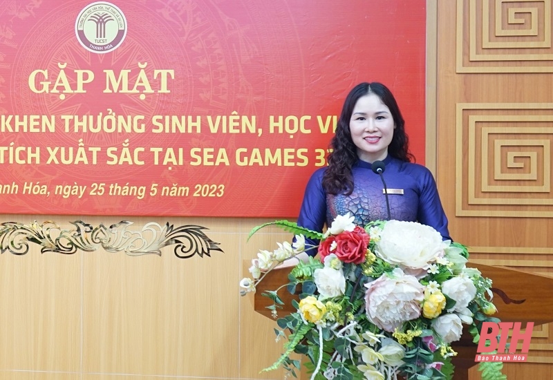 Trường Đại học Văn hóa, Thể thao và Du lịch Thanh Hóa tuyên dương sinh viên đạt thành tích xuất sắc tại SEA Games 32