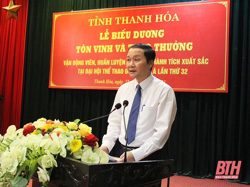 Thanh Hóa biểu dương, tôn vinh, trao thưởng cho VĐV, HLV đạt thành tích xuất sắc tại SEA Games 32