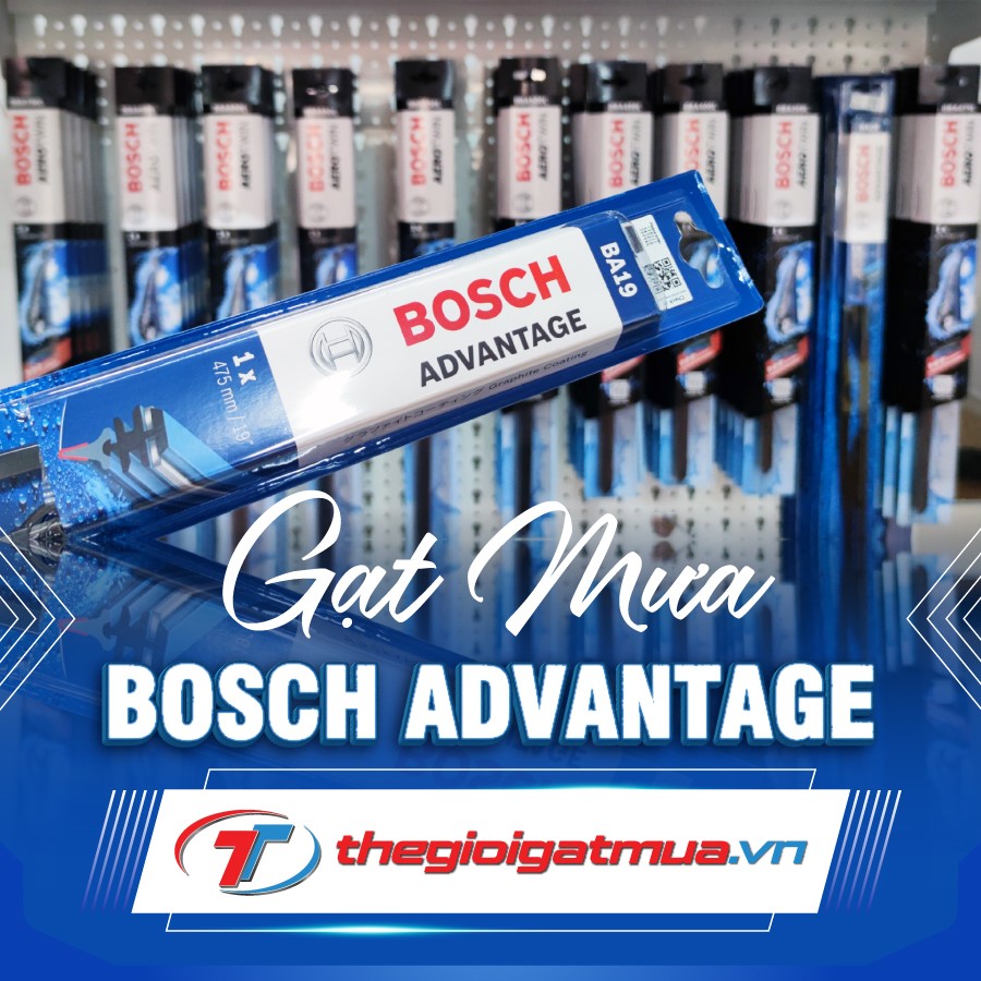 Gạt mưa Bosch chính hãng chất lượng cao, hỗ trợ lái xe an toàn