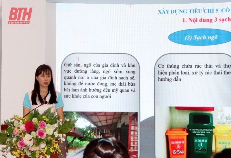 Hội thảo Tập huấn tiêu chí xây dựng mô hình “Gia đình 5 có, 3 sạch”