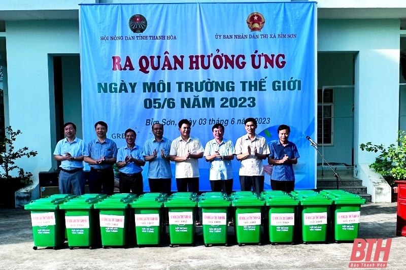 Hội Nông dân tỉnh ra quân hưởng ứng Ngày Môi trường Thế giới