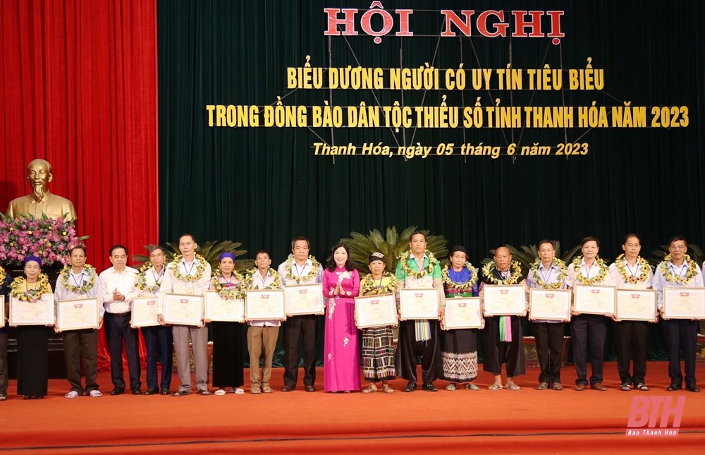 Biểu dương người có uy tín tiêu biểu trong đồng bào dân tộc thiểu số tỉnh Thanh Hóa năm 2023