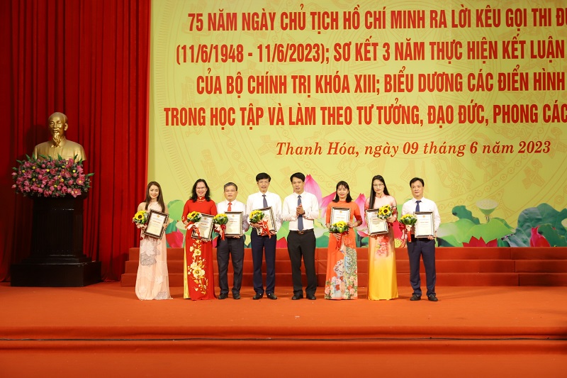 Thanh Hóa kỷ niệm trọng thể 75 năm ngày Chủ tịch Hồ Chí Minh ra Lời kêu gọi thi đua ái quốc và sơ kết 3 năm thực hiện Kết luận số 01-KL/TW của Bộ Chính trị