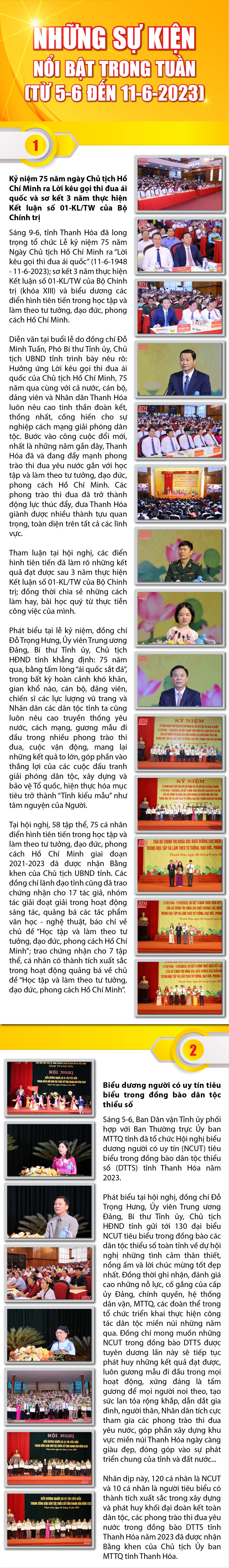 [Infographics] - Những sự kiện nổi bật trong tuần