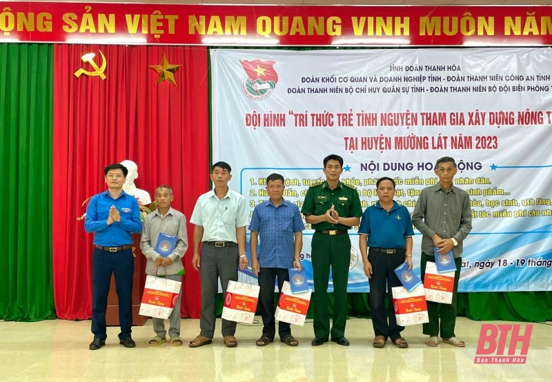 Đội trí thức trẻ tình nguyện Đoàn Khối Cơ quan và Doanh nghiệp tỉnh sôi nổi các hoạt động tình nguyện tại huyện Mường Lát