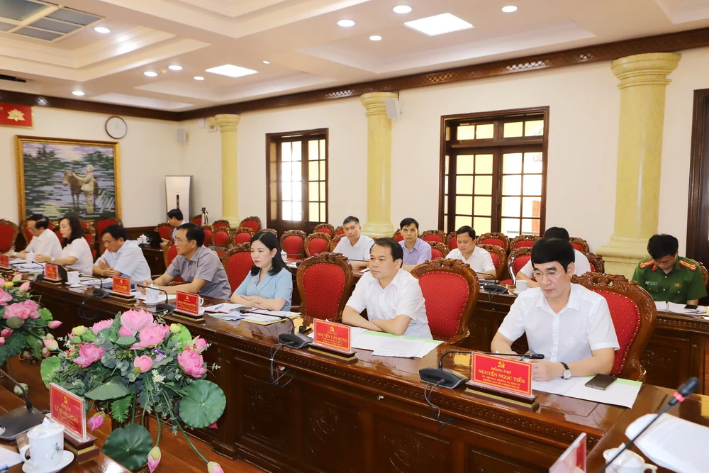 Phiên họp thứ 4 Ban Chỉ đạo phòng, chống tham nhũng, tiêu cực tỉnh Thanh Hóa