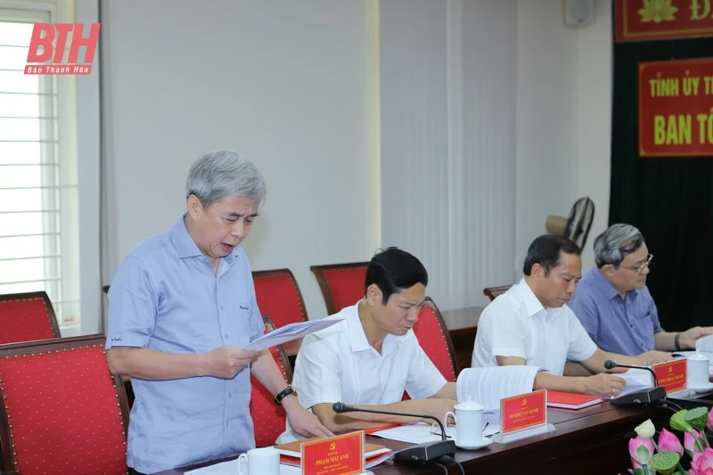 Đoàn khảo sát phục vụ Đề tài nghiên cứu khoa học cấp Nhà nước làm việc với Ban Tổ chức Tỉnh ủy