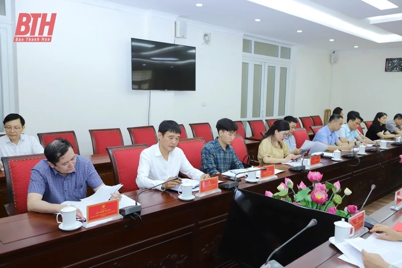 Đoàn khảo sát phục vụ Đề tài nghiên cứu khoa học cấp Nhà nước làm việc với Ban Tổ chức Tỉnh ủy