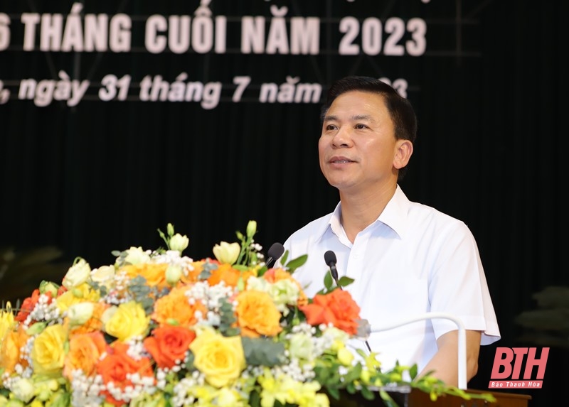 Hội nghị cán bộ chủ chốt toàn tỉnh để triển khai các nhiệm vụ trọng tâm công tác 6 tháng cuối năm 2023
