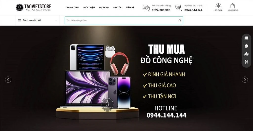 Táo Việt Store - Địa chỉ thu mua điện thoại cũ uy tín hàng đầu