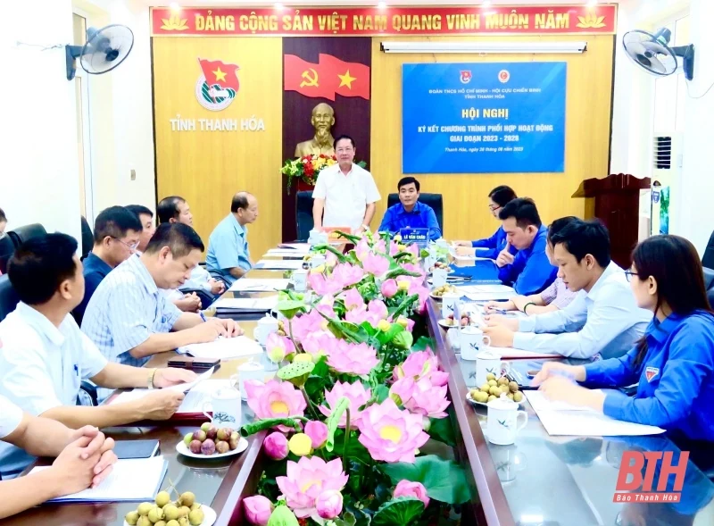 Tỉnh đoàn và Hội Cựu chiến binh ký kết chương trình phối hợp hoạt động giai đoạn 2023 - 2028