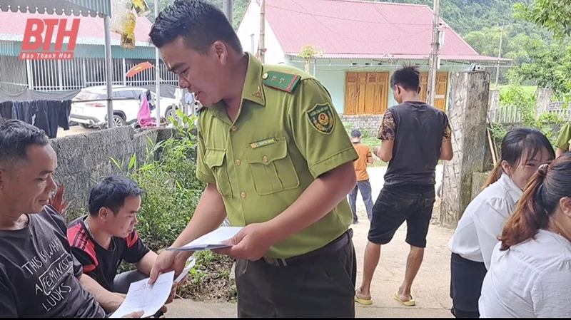 Như Xuân vận động người dân phát giác, tố giác đối tượng có hành vi khai thác rừng trái pháp luật