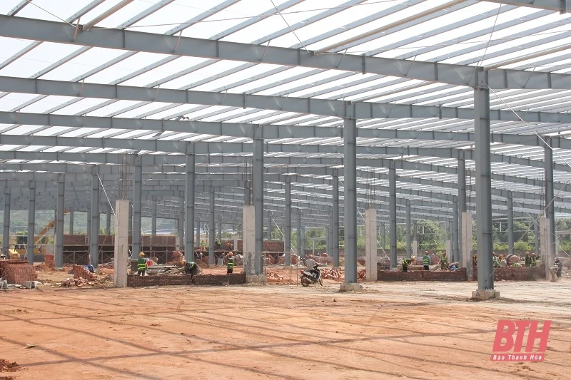 Những công trình đang gấp rút hoàn thiện tại Khu công nghiệp Bỉm Sơn