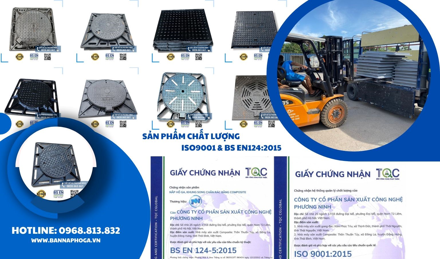 Nắp hố ga Phương Ninh cam kết chất lượng tới từng công trình