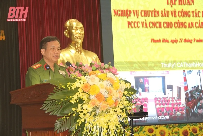 Tập huấn nghiệp vụ chuyên sâu về công tác PCCC và CNCH cho lực lượng Công an cấp xã