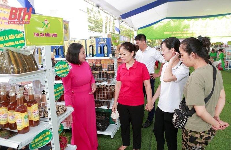 Nhiều sản phẩm nông nghiệp trưng bày tại Đại hội đại biểu Hội Nông dân tỉnh