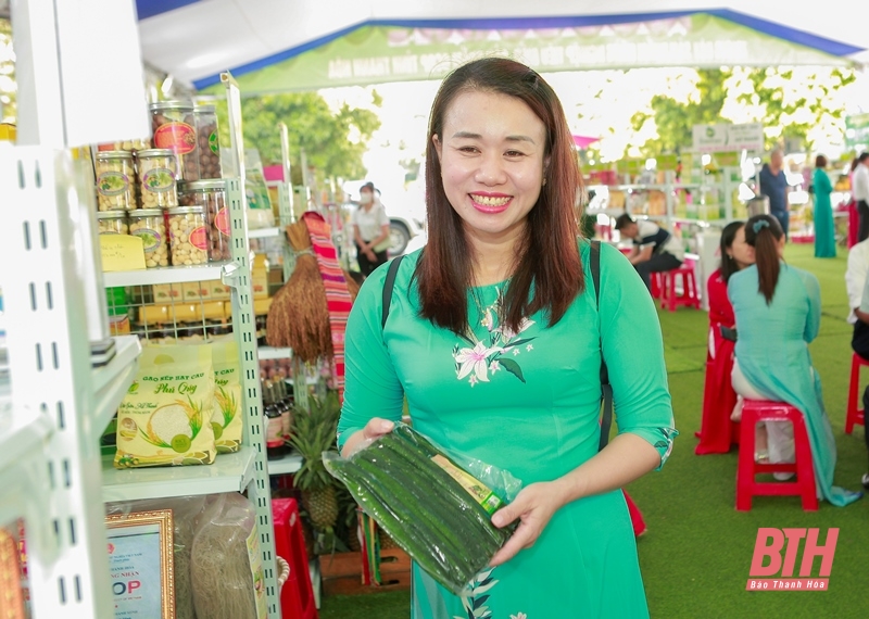 Nhiều sản phẩm nông nghiệp trưng bày tại Đại hội đại biểu Hội Nông dân tỉnh
