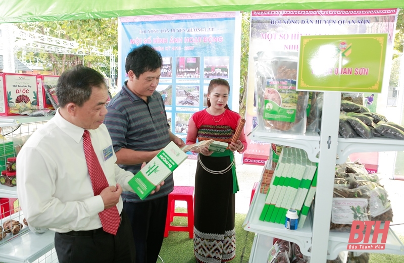 Nhiều sản phẩm nông nghiệp trưng bày tại Đại hội đại biểu Hội Nông dân tỉnh