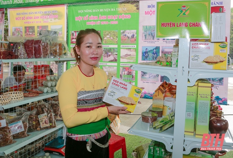 Nhiều sản phẩm nông nghiệp trưng bày tại Đại hội đại biểu Hội Nông dân tỉnh