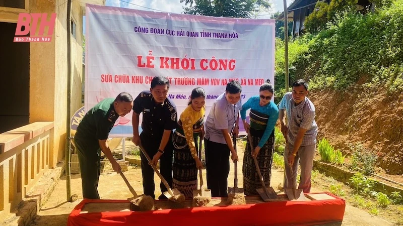 Khởi công xây dựng điểm trường tại bản biên giới huyện Quan Sơn