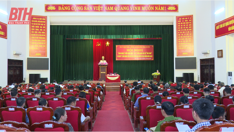 Thọ Xuân tổ chức hội nghị lắng nghe ý kiến Nhân dân đối với Công an huyện năm 2023