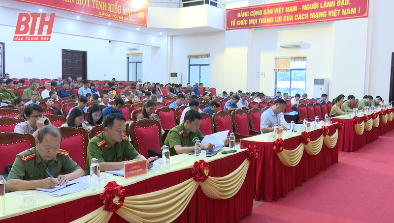 Thọ Xuân tổ chức hội nghị lắng nghe ý kiến Nhân dân đối với Công an huyện năm 2023