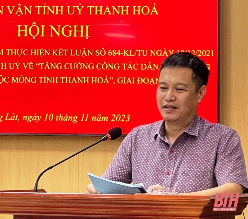 Tăng cường công tác dân vận trong vùng đồng bào dân tộc Mông tỉnh Thanh Hóa