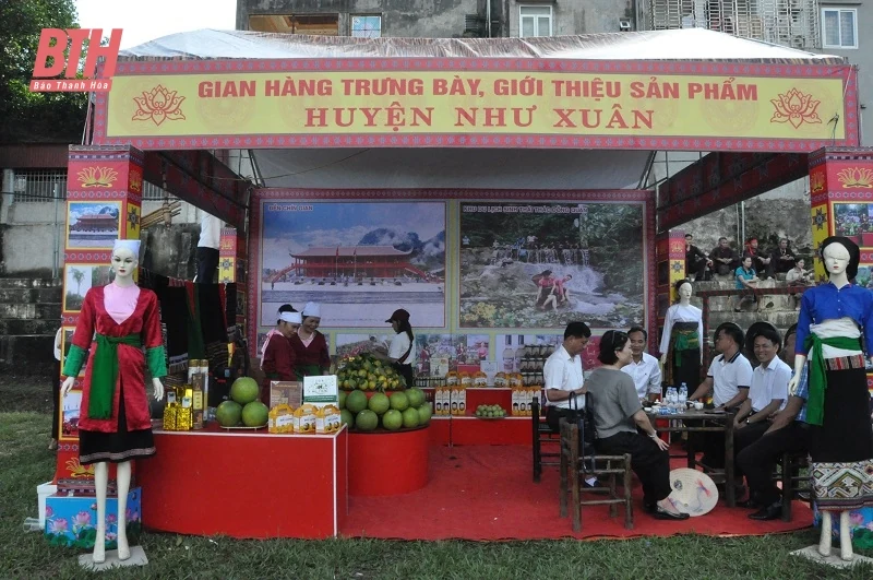 Nhiều sản phẩm OCOP đặc trưng của các huyện miền núi được trưng bày tại Lễ hội Văn hóa “Hương sắc vùng cao”