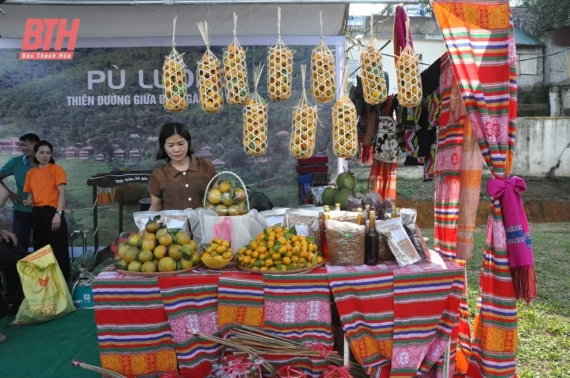 Nhiều sản phẩm OCOP đặc trưng của các huyện miền núi được trưng bày tại Lễ hội Văn hóa “Hương sắc vùng cao”