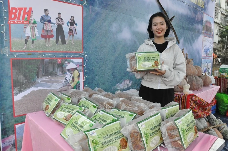 Nhiều sản phẩm OCOP đặc trưng của các huyện miền núi được trưng bày tại Lễ hội Văn hóa “Hương sắc vùng cao”
