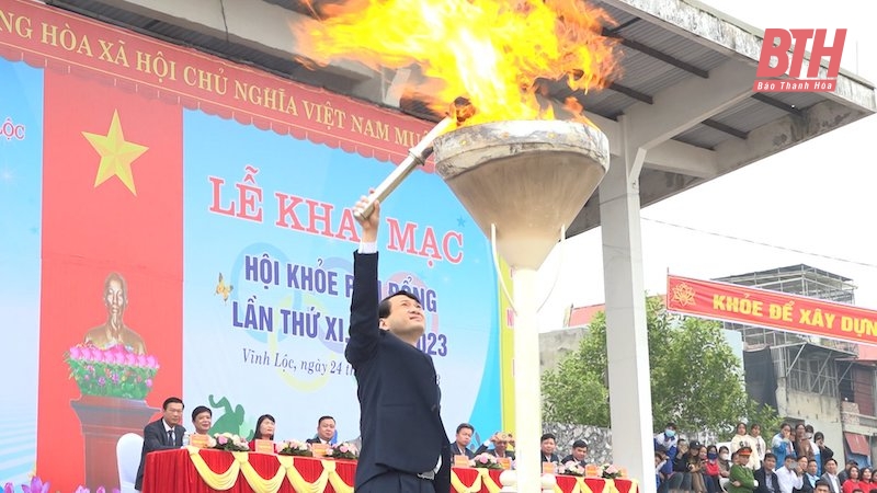 Vĩnh Lộc khai mạc Hội khỏe Phù Đổng lần thứ XI - năm 2023