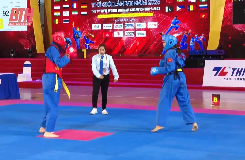 VĐV Lê Thị Hiền giành HCV tại Giải vô địch Vovinam thế giới 2023