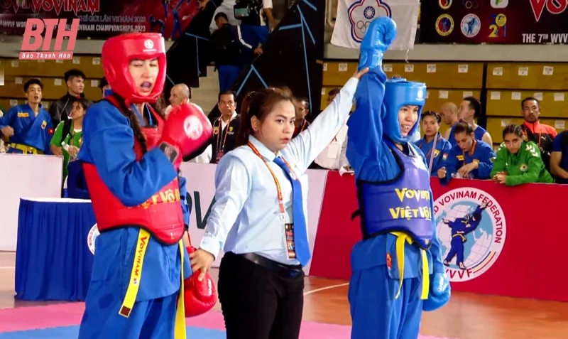 VĐV Lê Thị Hiền giành HCV tại Giải vô địch Vovinam thế giới 2023